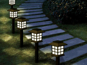 6 KOM Solarne LAMPE ZA VRT BASTU DVORIŠTE