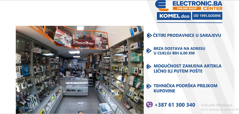USB LED lampa za laptop crna (029120)