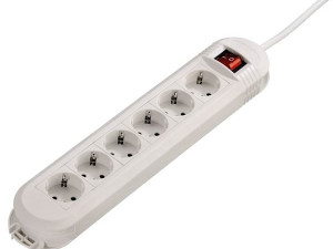 Produžni Hama "Colour" 6 utičnica, 3 m, sa prekidačem