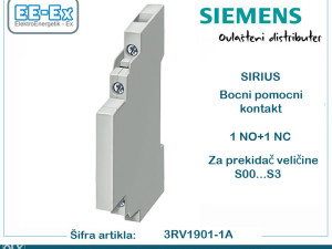 SIEMENS bočni pomoćni kontakt 1NO 1NC 3RV1901-1A