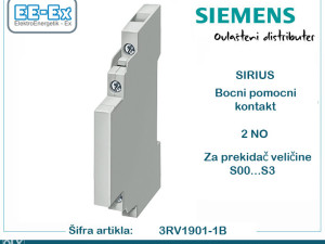 SIEMENS bočni pomoćni kontakt 2NO 3RV1901-1B