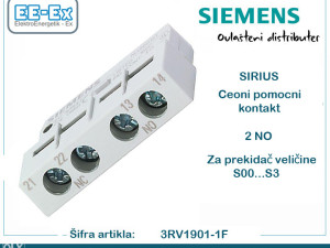 SIEMENS čeoni pomoćni kontakt 2 NO 3RV1901-1F