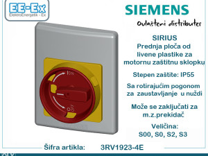 Prednja ploča za motornu zaštitnu sklopku 3RV1923-4E