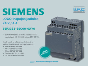 SIEMENS LOGO! napajanje 24V/4A 6EP3333-6SC00-0AY0