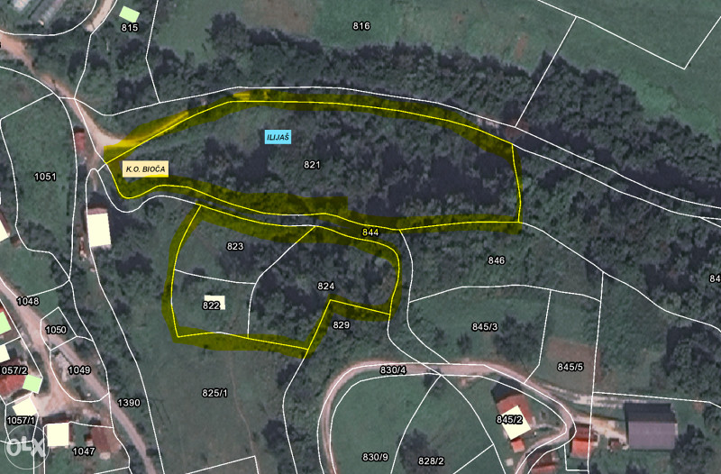 POVOLJNO - ZEMLJIŠTE U BIOČA (ILIJAŠ) 7000m2