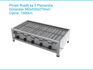 Plinski Rostilj Inox 18KW, Profi Gas Plin 5