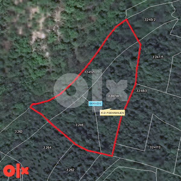 Plac - Zemljište - Goražde, Podhranjen - Zemljiste Gorazde