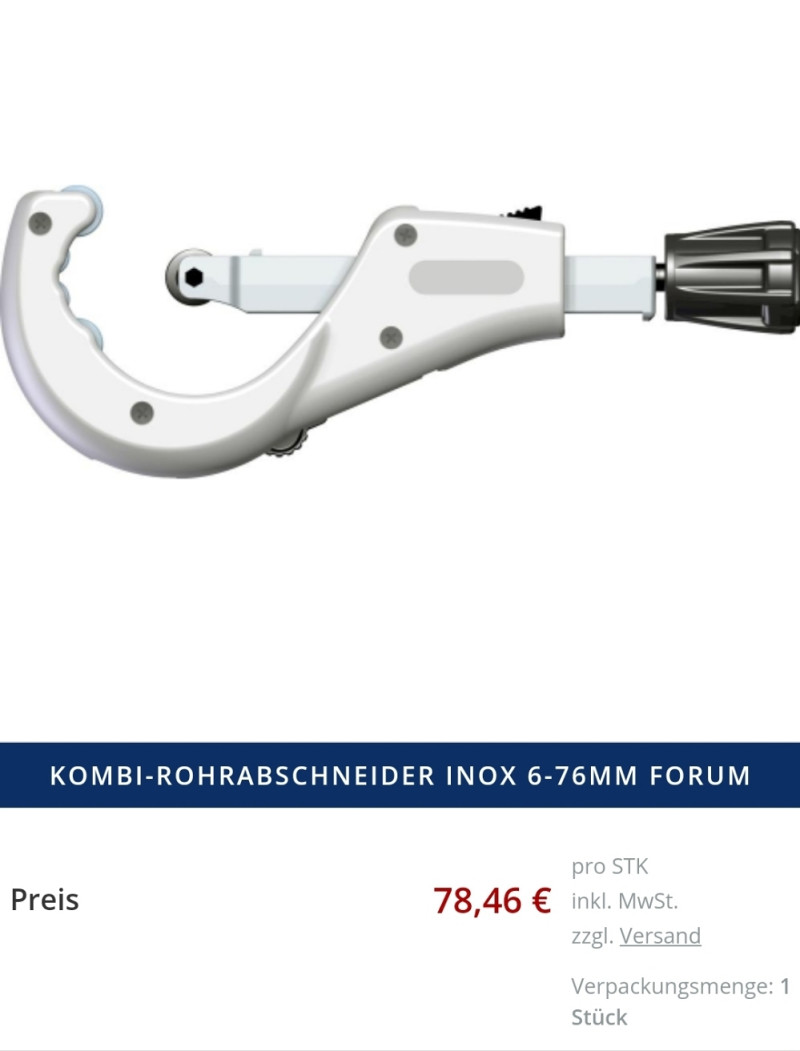 Rezac Cijevi Inox 6-67 Forum Rems Ridgid Geberit