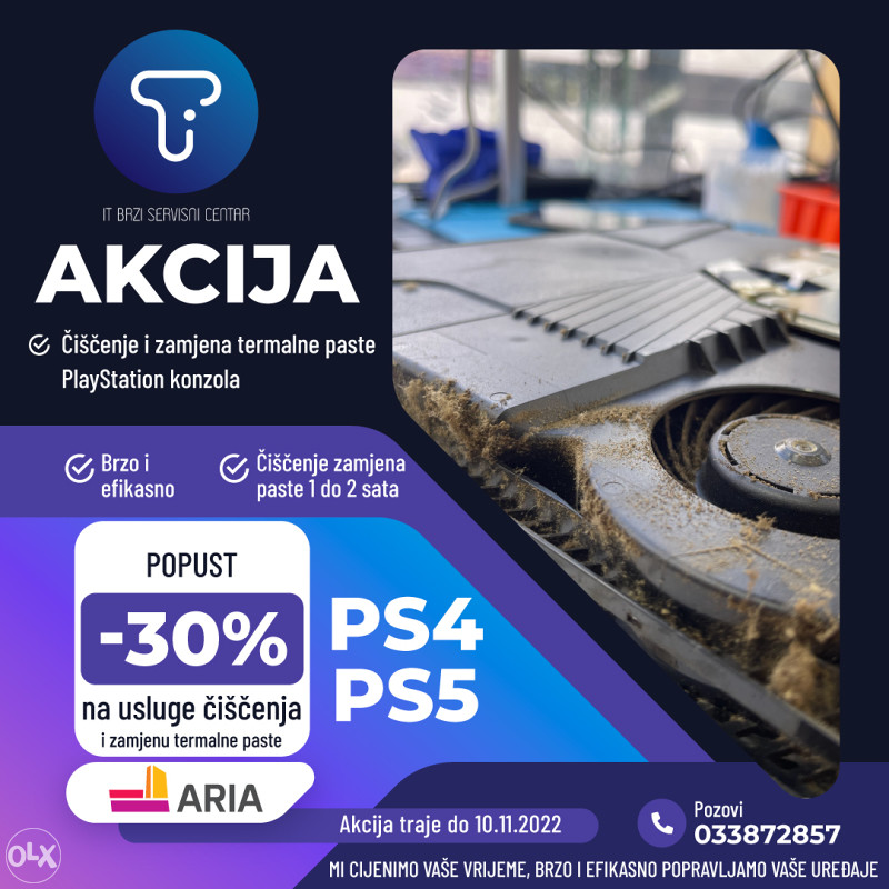 SERVIS PLAYSTATION PS5 PS4 PS3 ARIA CENTAR - BBI CENTAR