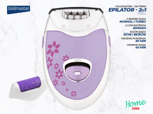 GoldMaster - Linda Epilator, 2u1, 2 brzine - GM-7159M