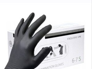 Rukavice jednokratne crne nitrilne higijenske