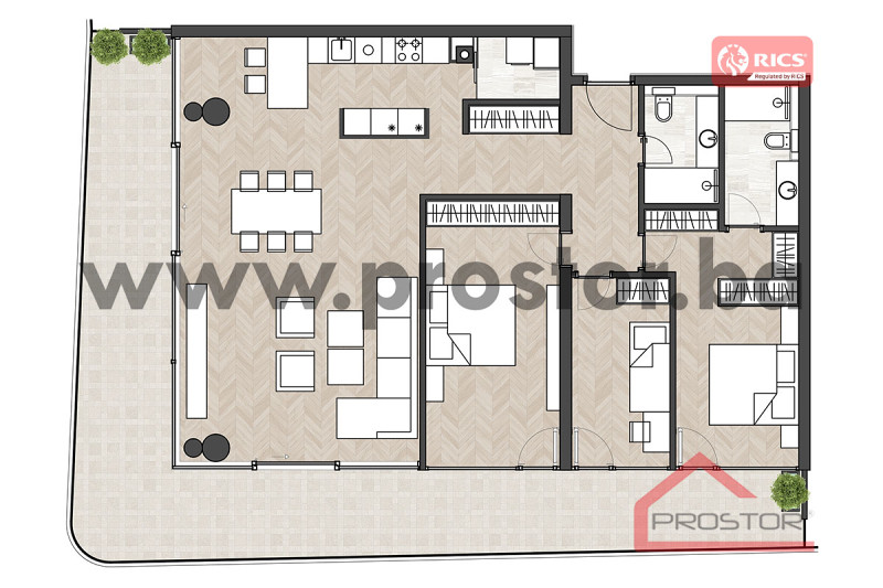 EKSLUZIVNA NOVOGRADNJA CENTAR! 4soban stan 142-160m2 18