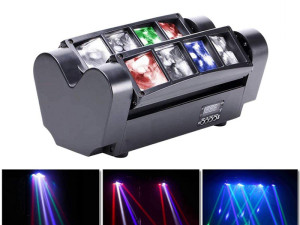 Disko Mini Spider 80W LED RGBW Pauk Novo