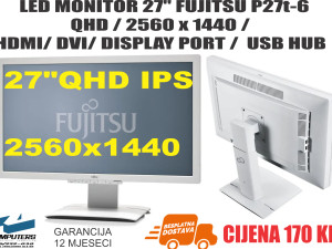 MONITOR 27" QHD / 2560x1440 / QHD / IPS  /FHD