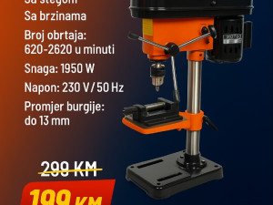 **AKCIJA** STUBNA BUSILICA GERMANY 2KW SA STEGOM STOLNA