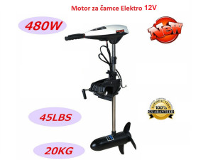 MOTOR ZA ČAMAC ELEKTRIČNI 12V 45lb Eco