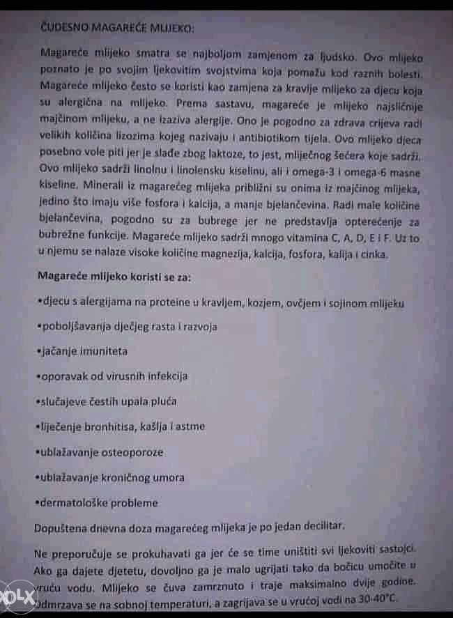 Magarce mlijeko domace litar broj 062 048 468 il viber