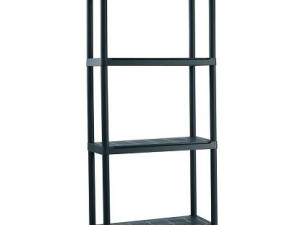 Regal pvc crni sa 4 police 60x30x135 cm 25kg/pol KETER