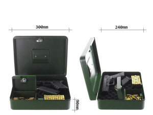 Kaseta za pištolj 9x30x24cm GUNBOX - 27961
