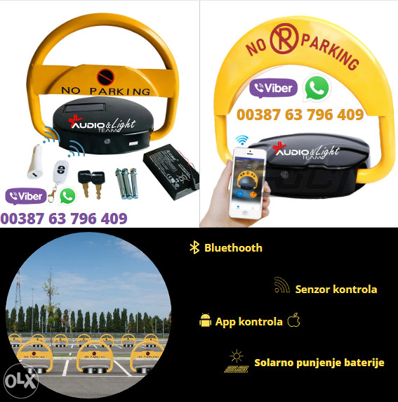 Parking rampa na solarno punjenje baterije Aplikacija na mobitelu
