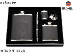 JACK DANIELS POKLON SET PLOSKA U KUTIJI 240 ml 913-1357
