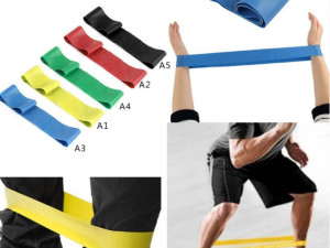 TRAKE ZA VJEZBANJE PILATES TRAKA ELASTICNA FITNESS