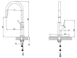 Baterija za sudoper Mercury Eckle