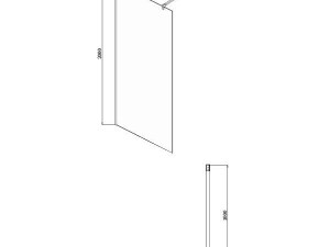 Tuš kabina Walk In 1200 mm Eckle