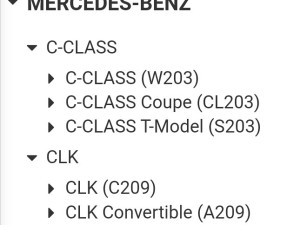 Hladnjak klime MERCEDES BENZ w203 c209