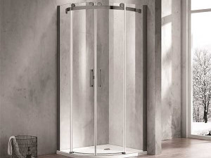 Tuš kabina polukružna 900x900x2000 Eckle