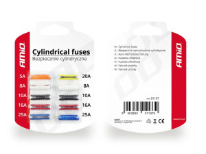Set cilindricnih auto osiguraca 10 kom AMIO 029269