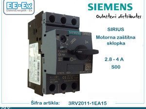 Motorna zaštitna sklopka 2,8-4 A S00 3RV2011-1EA15