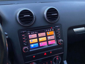 GPS Navigacija Audi A3 IPS CarPlay DSP 7"