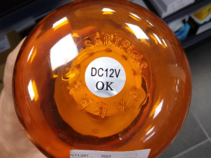 ROTACIJA ŽUTA 12V LED 90 LEDICA MAGNETNA