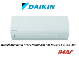 DAIKIN INVERTER FTXF42D/RXF42D R32 Sensira A++ /A+ -15C