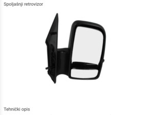 Retrovizor desni elektricni mercedes sprinter 906