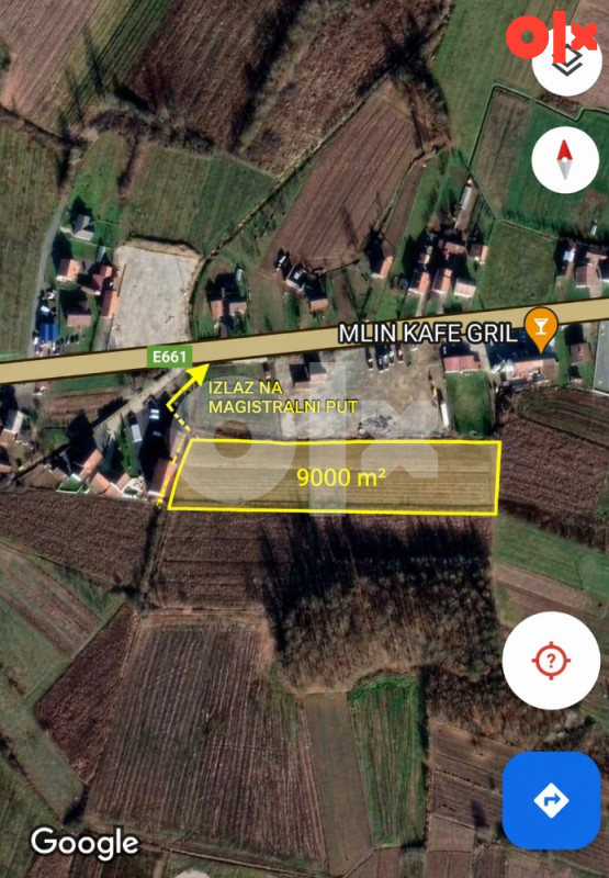 Atraktivno zemljište 9.000 m2 kod novog graničnog prelaza Čatrnja