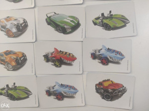 Hot Wheels sličice, karte