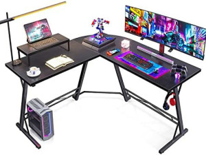ODK Gaming Desk L Form, Gaming Stol (130x122x75cm)