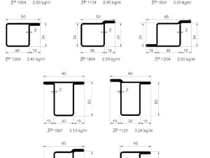 Cijevi crne šavne profilne ZP P T Z 35x35 mm, 50x30 mm