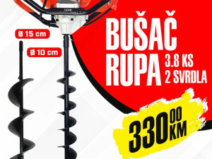 BUŠAČ RUPA ROYALKRAFT 3.8 KS SA 2 SVRDLA  garancija