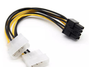 2 MOLEX to 8 PIN MINING BITCOIN sata 8pin