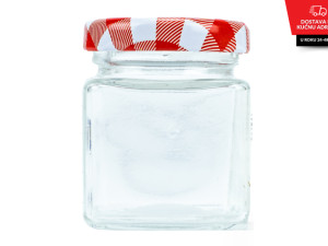 Staklena/tegla sa poklopcem; 48ml
