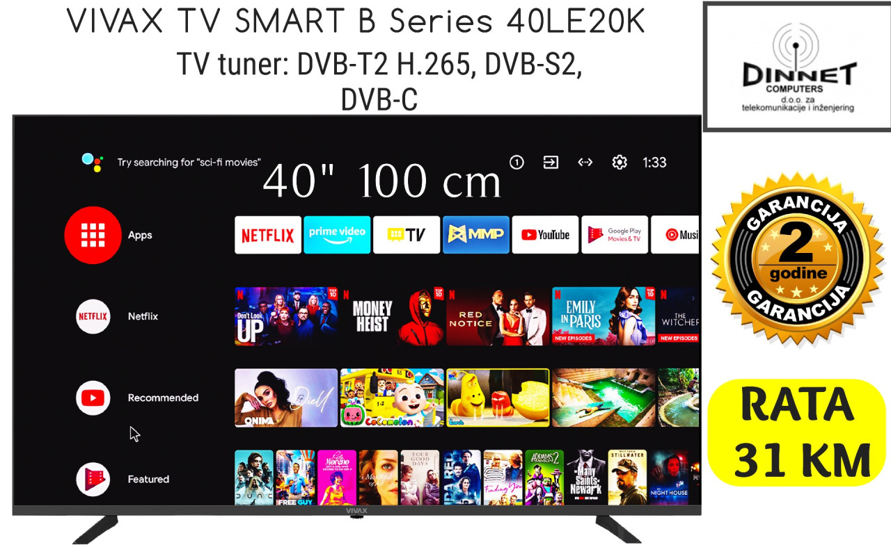 TV Vivax IMAGO B Series 40LE20K Android 11