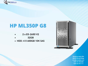 Server HP ML350P G8 2X E5-2650 V2