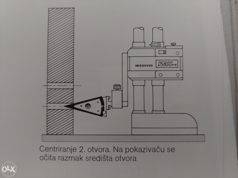 Centrirna opipna glava za visinomjer