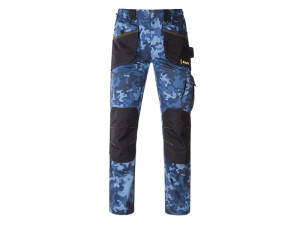 HLAČE SLICK CAMO PLAVE