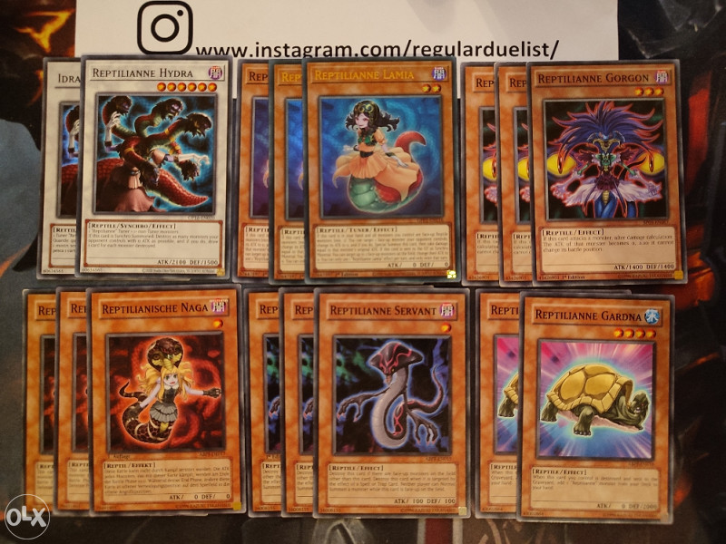 Yu-gi-oh karte - Reptilianne deck - yugioh - Karte za igru - OLX.ba
