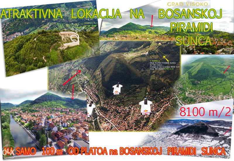 ATRAKTIVNA ZEMLJA BOSANSKA PIRAMIDA SUNCA VISOKO 750 m2