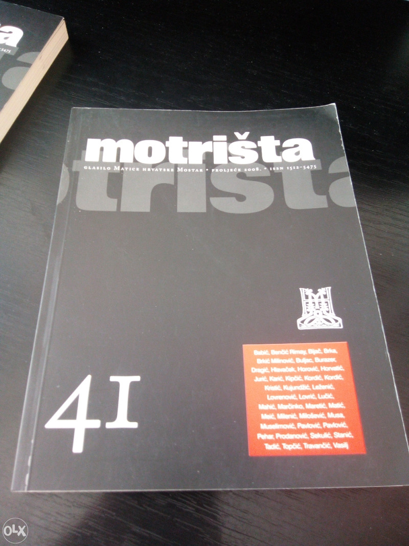 MOTRIŠTA - Glasilo Matice hrvatske , Mostar , 41/2008.